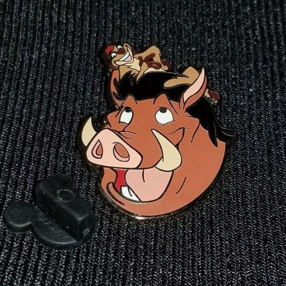 Disney Pin Lion King Timon & Pumbaa Head 2011 Disney Movie Rewards Exclusive DMR - Picture 2 of 6